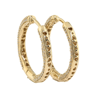 1.91ct Diamond Hoop Earrings - 2