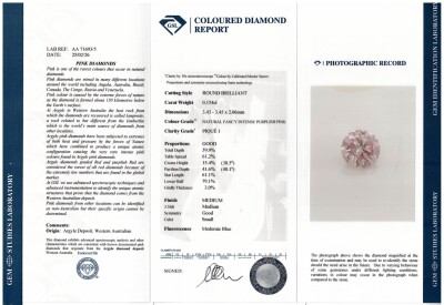 Argyle Origin Intense Pink Diamond Earrings 0.30ct - 2