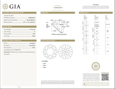 4.02ct Diamond Trilogy Ring GIA H SI2, H VS2 - 3