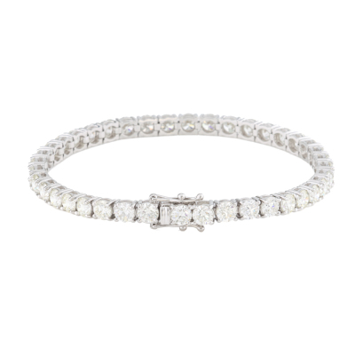 12.23ct Diamond Tennis Bracelet - 4