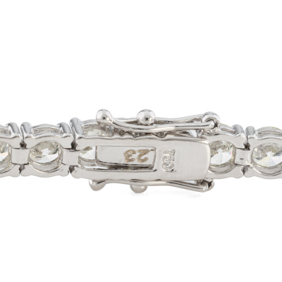 12.23ct Diamond Tennis Bracelet - 5
