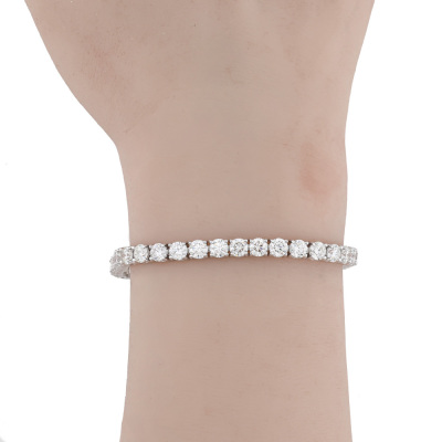 12.23ct Diamond Tennis Bracelet - 6