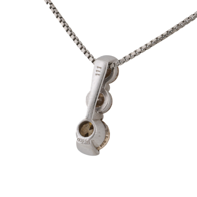1.11ct Cognac Diamond Pendant - 5