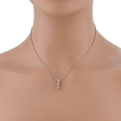 1.11ct Cognac Diamond Pendant - 7