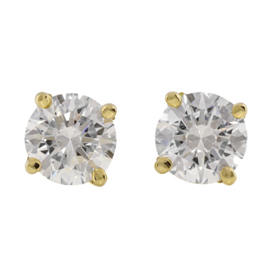 0.80ct Diamond Studs GIA E VVS2, D VVS1