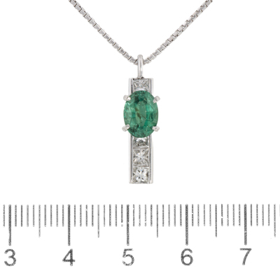 1.46ct Alexandrite & Diamond Pendant - 2