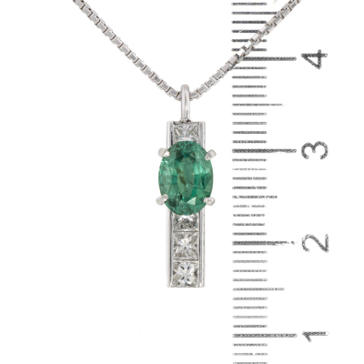 1.46ct Alexandrite & Diamond Pendant - 3