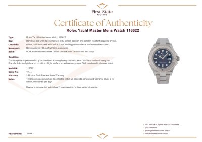 Rolex Yacht Master Mens Watch 116622 - 2