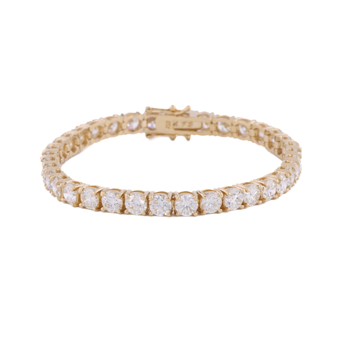 14.73ct Diamond Tennis 18ct Gold Bracelet