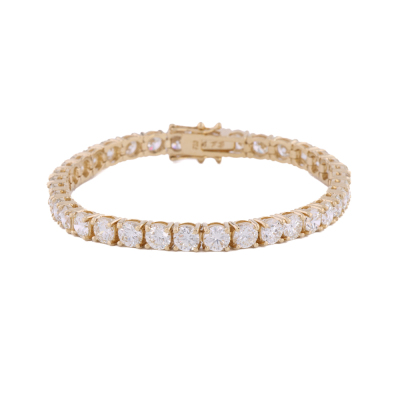 14.73ct Diamond Tennis 18ct Gold Bracelet