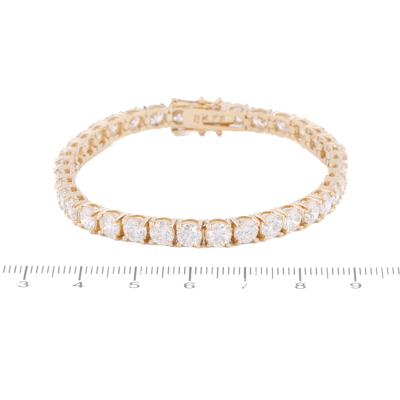 14.73ct Diamond Tennis 18ct Gold Bracelet - 2