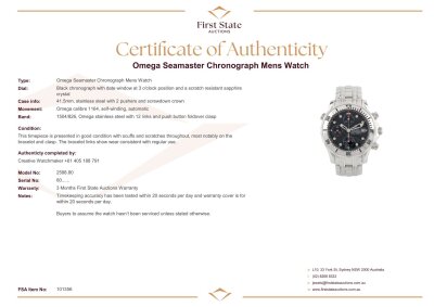 Omega Seamaster Chronograph Mens Watch - 4